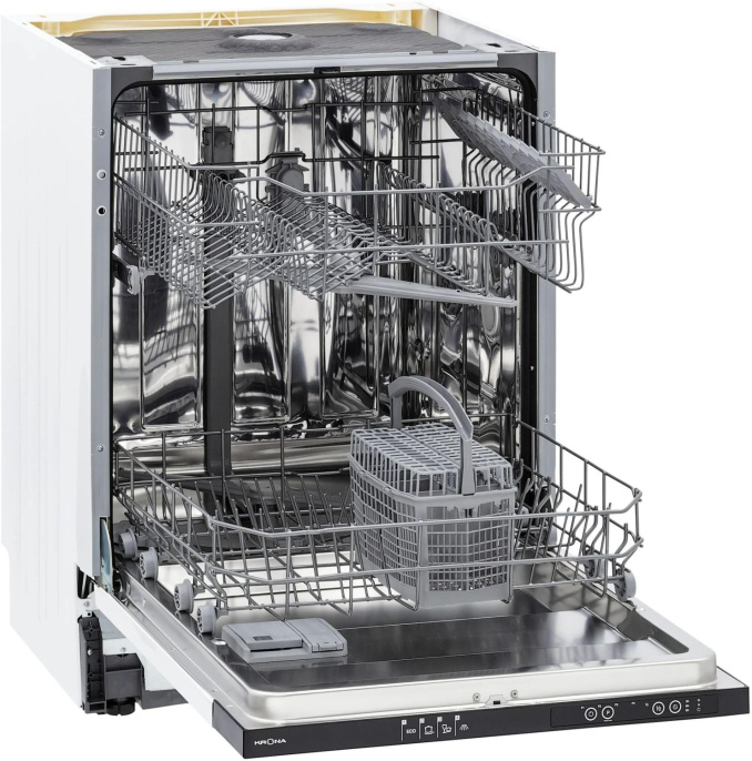 Встраиваемая посудомоечная машина Krona Ammer 60 BI K,  полноразмерная, ширина 59.8см, полновстраиваемая, загрузка 12 комплектов