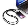 Зарядный кабель - ремень через плечо Satechi OntheGo Crossbody Lanyard Cable 60W. Длина: 1.5м. Цвет: черный (ST-LOTGLK)