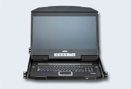 KVM консоль электронный ATEN CL3884NW-ATA-RG 1 user консоль LCD 18.5" 4 cpu USB+HDMI+AUDIO, с KVM-шнурами USB+HDMI+AUDIO 2x1.8м., 1920x1080, 1U 19"