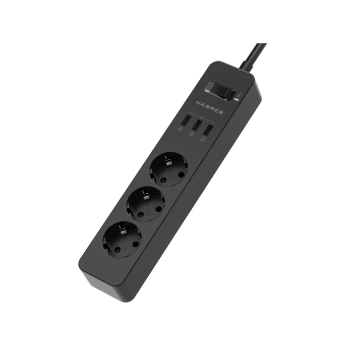 Сетевой фильтр Harper UCH-325 Black H00003419
