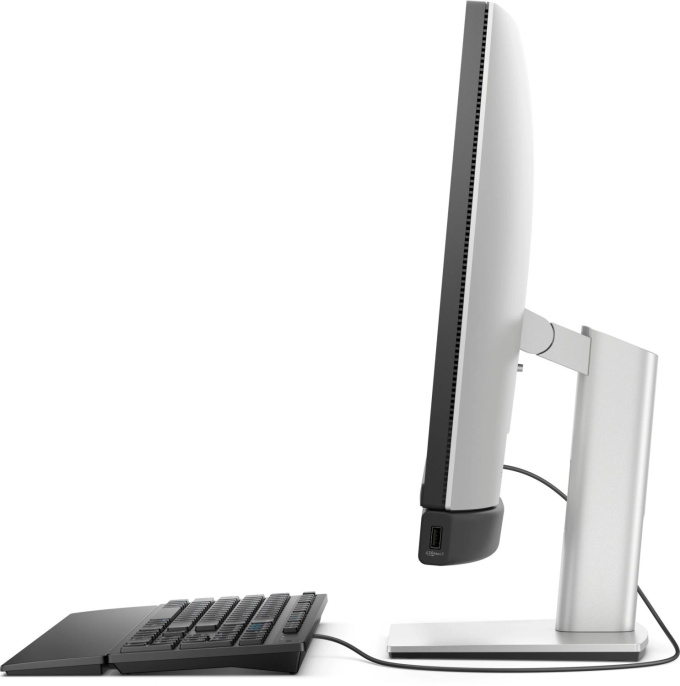 Моноблок Dell Pro 24 Plus QB24250 23.8" Full HD Core Ultra 7 265 (2.4) 32Gb SSD1Tb Graphics CR Windows 11 Pro GbitEth WiFi BT 240W клавиатура мышь Cam серебристый 1920x1080