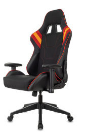 Кресло игровое Zombie VIKING 4 AERO черный/красный ткань/эко.кожа с подголов. крестов. пластик (VIKING 4 AERO RED)