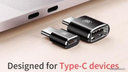 Переходник Baseus CATOTG-01 Type-C (M) to USB (F) без провода Black