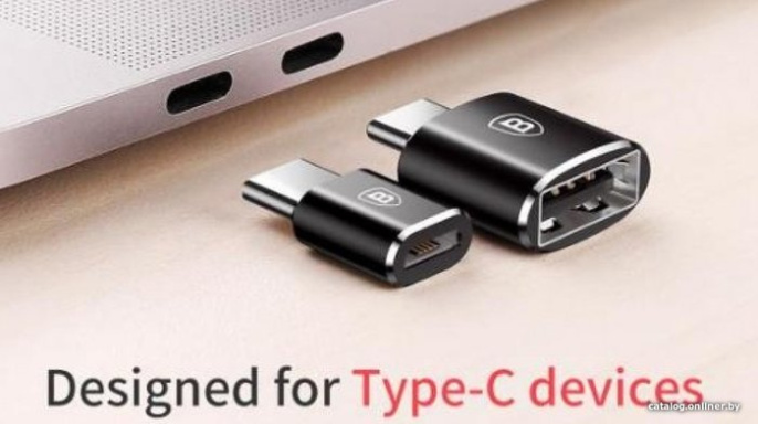 Переходник Baseus CATOTG-01 Type-C (M) to USB (F) без провода Black