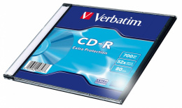 Оптический диск CD-R VERBATIM 700Мб 52x, 200шт., slim case [43347]