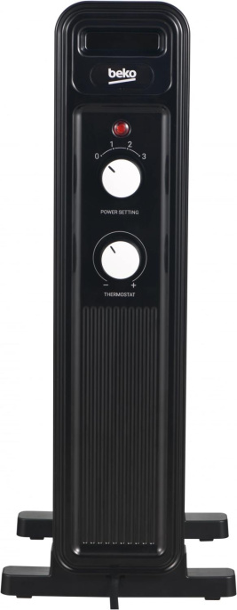 Масляный радиатор Beko Winter Range RHO 7323 B, с терморегулятором, 2300Вт, 11 секций, 3 режима, черный