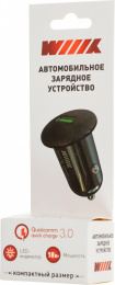Автомобильное зарядное устройство Wiiix UCC-1-11,  USB-A,  18Вт, 3A, черный