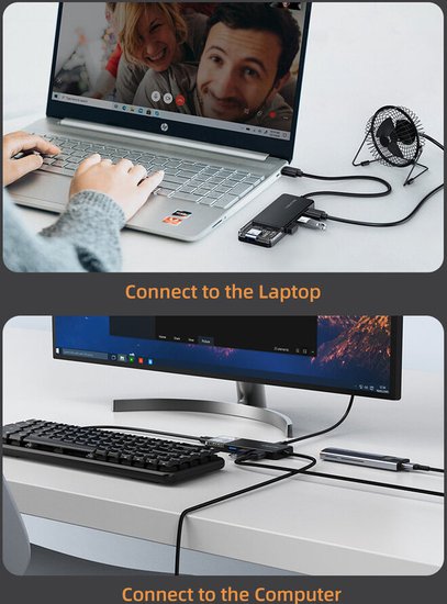 Концентратор CABLETIME CB02B (CT-HUBT2-PB) 4 порта, 5Gbps, 1 м, с блоком питания, USB-хаб для ноутбука и ПК