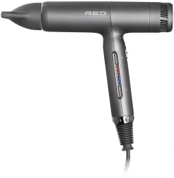 Фен RED SOLUTION F582, 1500Вт, серый и серебристый
