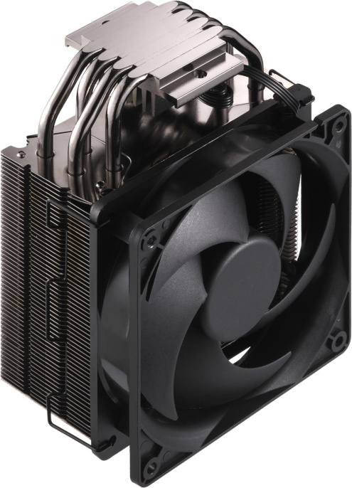 Кулер для процессора Cooler Master Hyper 212 Black Edition 150W, 4-pin, 158.8mm, tower, Al/Cu, fans: 1x120mm/42CFM/26dBA/2000rpm, 2066/2011-v3/2011/1366/115x/AM4/AM3+/AM3/AM2+/AM2/FM2+/FM2/FM1 RR-212S-20PK-R1