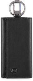 Ключница Piquadro Black Square, кожа натуральная, черный [pc1397b3/n]