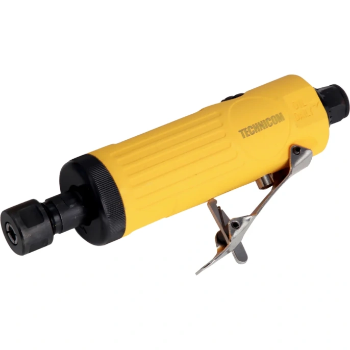 Прямая пневматическая шлифовальная машина TECHNICOM цанга 6мм, 6,3 Бар, 113 л/мин, 22000 об/мин TC-DG2011