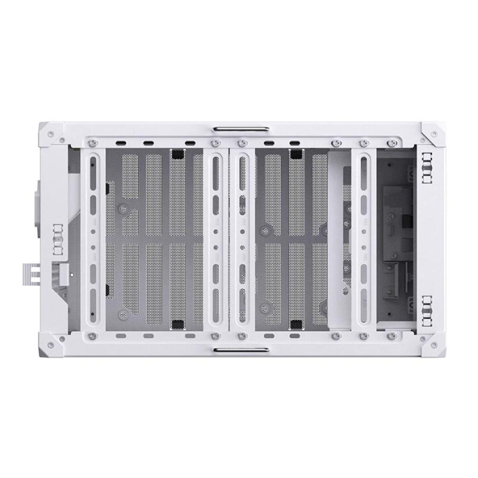 Корпус без блока питания Case JONSBO C6 MAX Handle, Mini-Tower, TG, no fan, 1xUSB-A 3.0 + 1xUSB-C 3.1, mATX, mITX White (C6 MAX White)