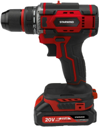 Дрель-шуруповерт Starwind CD20-2.0/2.0S1 40Вт аккум. патрон:быстрозажимной кейс в комплекте