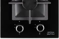 Газовая варочная панель Krona Calore 30,  2 конфорки,  закаленное стекло,  черный