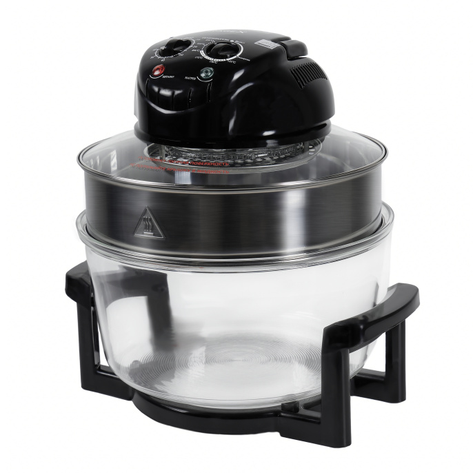 Аэрогриль RAGEX R201-000 5 в 1, 12 + 5 литров, 1400 Вт, черный