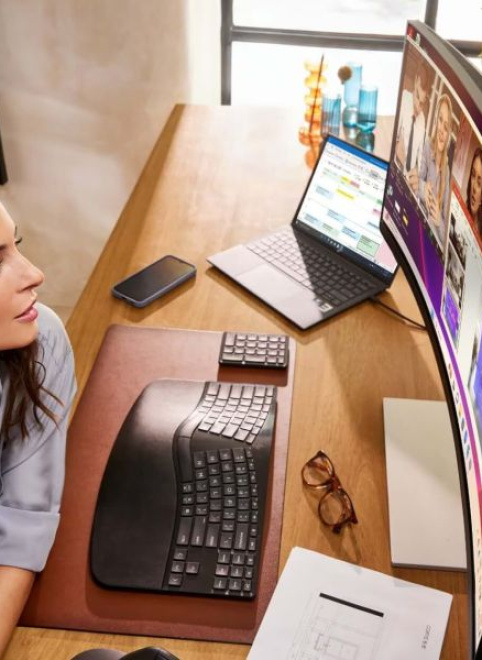 HP представила портативный и ультраширокий мониторы