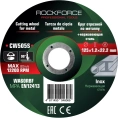 Круг отрезной по металлу и нержавейке 125x1.2x22.2 мм Rockforce RF-CW505S(49270)