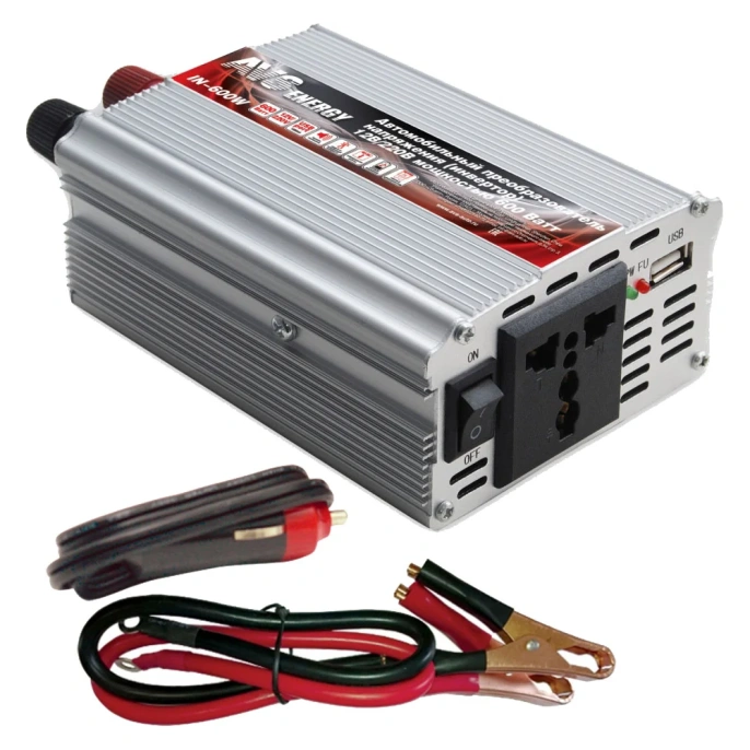 Инвертор автомобильный AVS "IN-600W", 600 Вт 43112