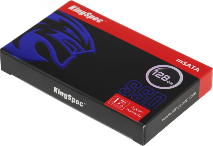 SSD накопитель KINGSPEC MT Series MT-128 128ГБ, mSATA, mSATA,  mSATA