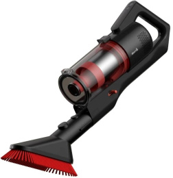Вертикальный пылесос (handstick) DEERMA DEM-T20W, 180Вт, черный/красный