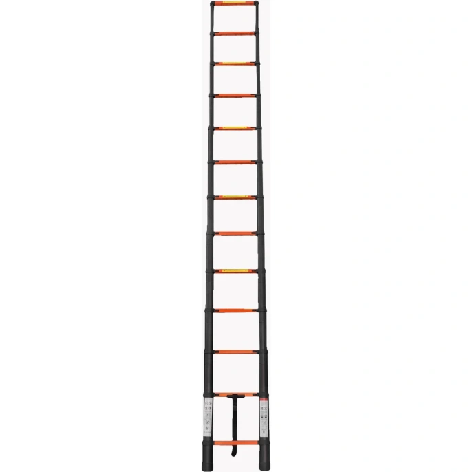 Телескопическая лестница ISMA алюминиевая, бытовая 3.8м, 13 ступеней ISMA-UP380(56898)