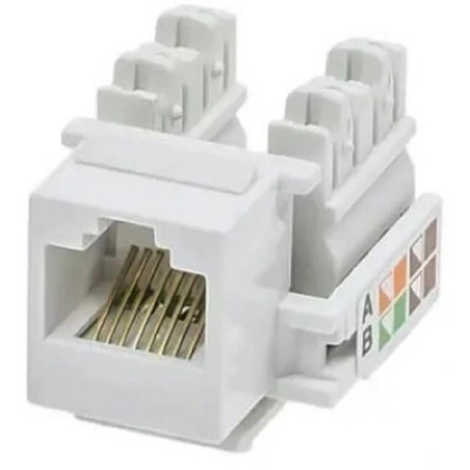 5bites Модуль KJU55-01W KEYSTONE JACK / UTP / 5E / 110 IDC / 90°
