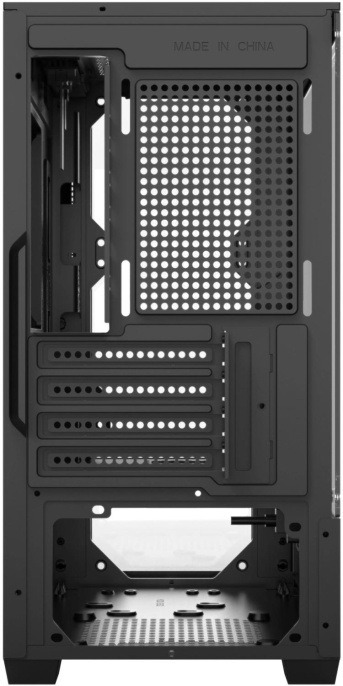 Корпус mATX BLOODY CC-123, Mini-Tower, без БП,  черный [cc-123-bk]