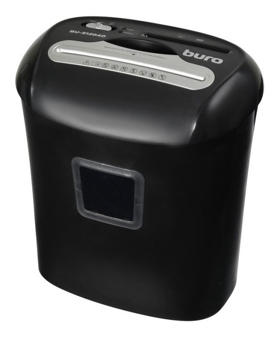 Уничтожитель бумаг Buro Office BU-S1204D,  P-4,  5х38 мм, 12 лист. одновременно, 21л