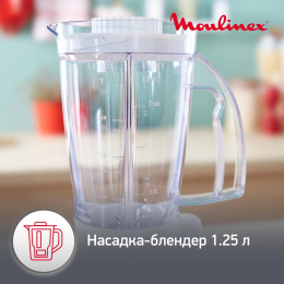 Кухонный комбайн MOULINEX Easy Force FP542111,  белый