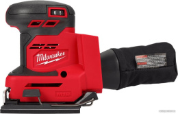 Ленточная шлифмашина Milwaukee M18 BQSS-0 (4933479966) (питание: аккумулятор, 18 В, 11000-13000 об/мин холостого хода, диаметр колебаний: 1.6 мм, размер шлифподошвы: 113x104 мм)