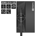 Кронштейн для двух мониторов 13"-32" настольный ExeGate EDM2-3210-12D (VESA 75x75, 100x100, макс.нагрузка 2х10 кг, наклон -45°/+45°, поворот -45°/+45°, регулировка по высоте, цвет черный) EX300168RUS