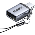Адаптер переходник UGREEN US270 50283 Type C to USB 3.0 A Adapter Cable with Lanyard с ремешком. Цвет: серый космос (50283_)
