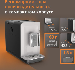 Кофемашина Krups EA201BE0 1690Вт серебристый (8010001466)