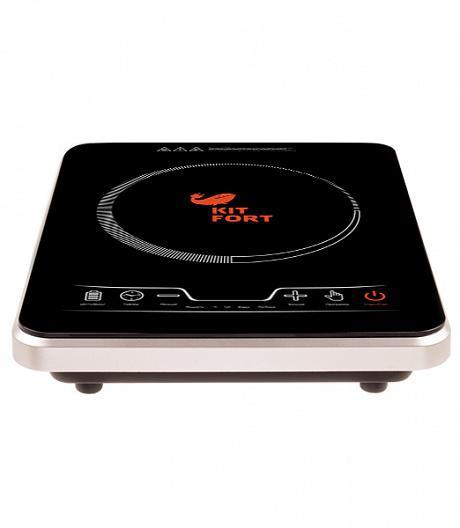 Настольная плита электрическая KitFort КТ-102, стеклокерамика, черный