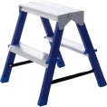 Стремянка STAIRS стальная двухсторонняя с алюминиевыми ступенями ЛАЙТ 02 ступени CST202