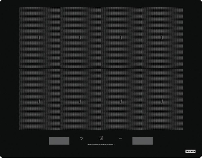 Встраиваемые индукционные панели Franke/ Best, Серия FRANKE MYTHOS, Индукционная варочная поверхность FMY 658 I FP BK, 650 x 510 мм, черное стекло (108.0613.587)