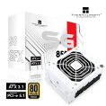 Блок питания 850W/ Power Supply Thermalright, 850W 80+ Gold SFX, 3.1, PCIe 5.1, Full modular, 1x24 20+4 pin, 1xCPU 8 4+4 pin, 2xPCIe*2 8 6+2 pin, 1x12VHPWR PCIe 5.1 12+4pin 600mm, 3xSATA3, 3xMOLEX4pin, Active, 92x92mm, 100x125x64mm, APFC, OPP, OVP, OTP, (