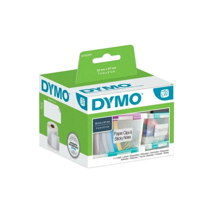 Многофункциональные этикетки Dymo S0722540 57x32 мм, 1000 шт./рул. DYMO11354