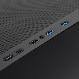 Корпус Case HSPD M521, Mesh Mid Tower, Black, slide TG, 0.45 SPCC, 4x120mm ARGB ATX, mATX, mITX 160/330/184mm 2x2.5", -, 7xPCI 2xUSB-A 3.0, 1xUSB-A 1.0 390x200x449mm M521-TGBK-ARGB