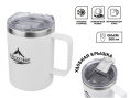 Термокружка, 360 мл, нержавеющая сталь, белая, ARIZONE 27-270001