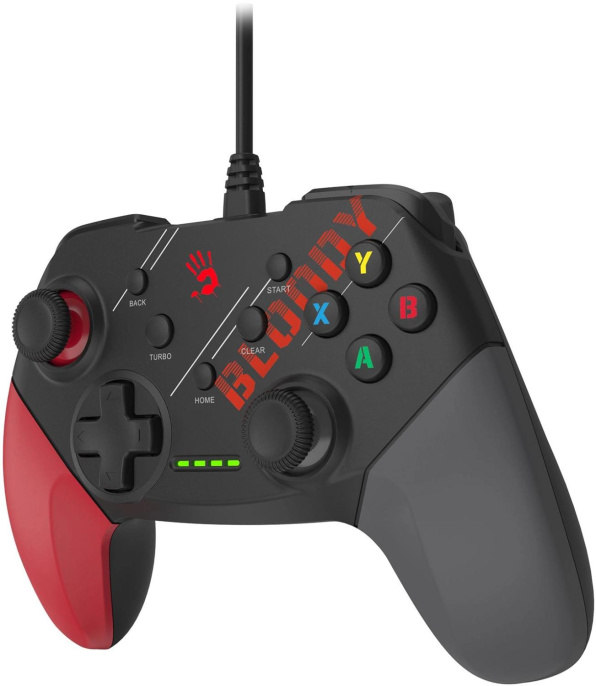 Геймпад A4Tech Bloody GP30 Sports черный/красный USB виброотдача обратная связь GP30 SPORTS RED