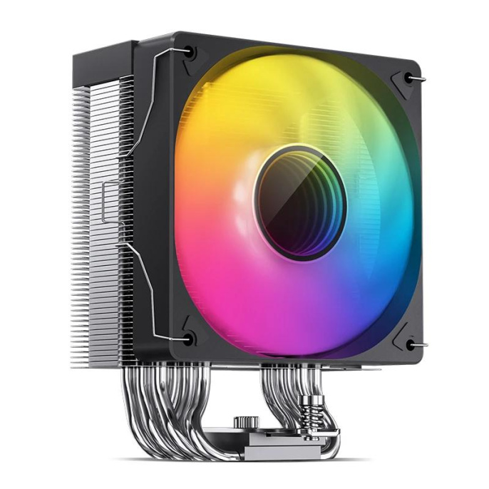 Кулер для процессора/ CPU Cooler JONSBO CR-1000 V2 PRO ARGB 230W, 4-pin PWM, 157mm, Al/Cu, 6x6mm, ARGB, 1x120mm, 59.48CFM, 32.0dBA, 1500RPM, S: 1700/1200/115X, AM4/AM5 Black (CR-1000 V2 PRO ARGB Black)