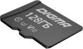 Карта памяти microSDXC UHS-I U1 Digma 128 ГБ, 90 МБ/с, Class 10, CARD10,  1 шт., переходник SD [dgfca128a01]