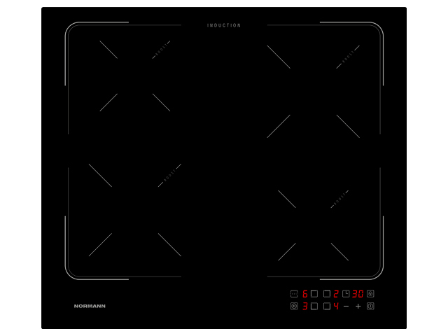 Панель варочная индукционная NORMANN BHI-6430A.BK