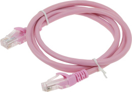 Кабель Cablexpert Патч-корд UTPPP12-1M кат.5e, 1м, литой, многожильный (розовый) PP12-1M/RO