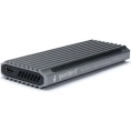 Внешний корпус Gembird USB 3.1 для M2 SATA, порт Type-С, RGB подсветка, металл, серебристый, EEM2-SATA-3