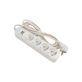 Удлинитель EKF "Эксперт" 4 гнезда 3 метра 16А/3,5кВт с 2 USB 2,1А ПВС 3х1 UBA16-2USB-4-03i