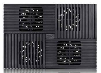 Подставка для ноутбука DeepCool Multi Core X8, 17", 381х268х29 мм, 2хUSB, вентиляторы 4 х 1290г [dp-n422-x8bk]