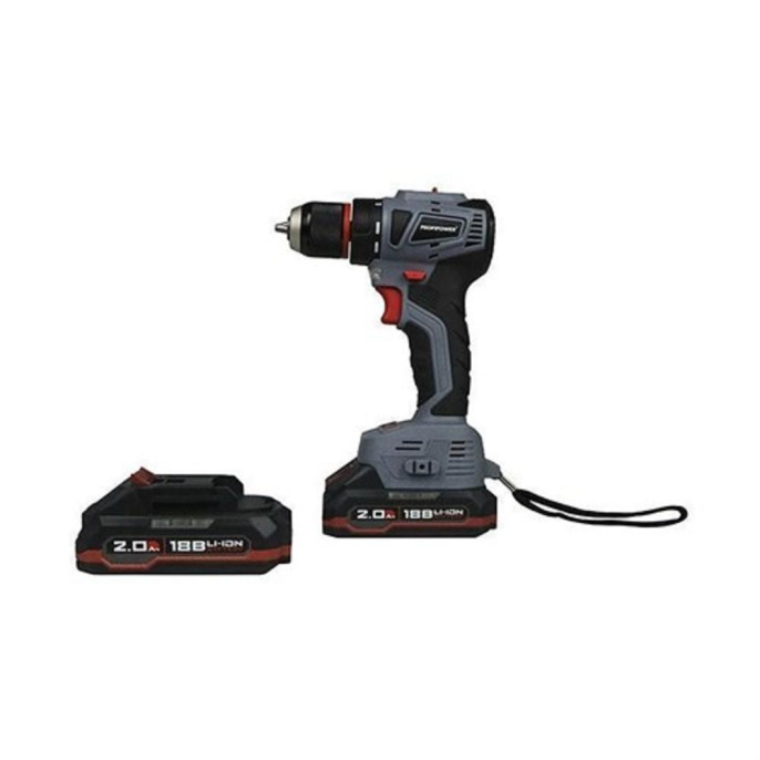 Аккумуляторный бесщеточный шуруповерт PROFIPOWER MKBL-20B 20В,Li-ion-2шт, 20В-2.0Ач,45нм,З/У, 0,8-10мм, в кейсе [T0056M1/T0056]